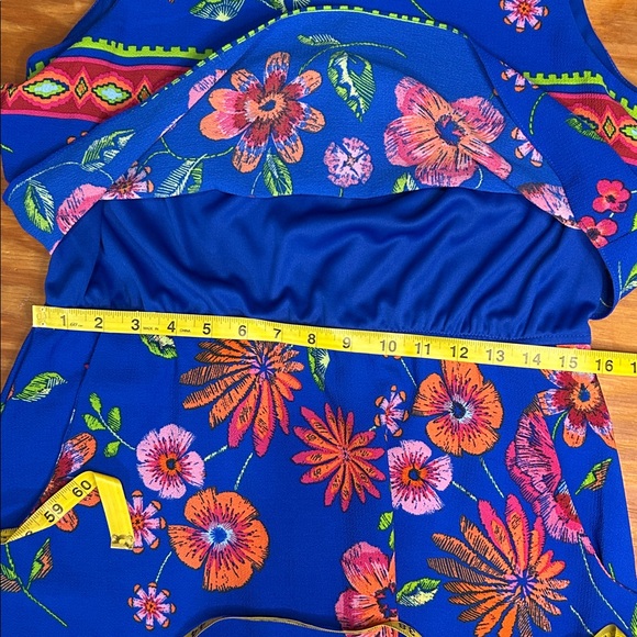 Rabbit Rabbit Rabbit Blue and Red Floral Dress - Picture 9 of 9